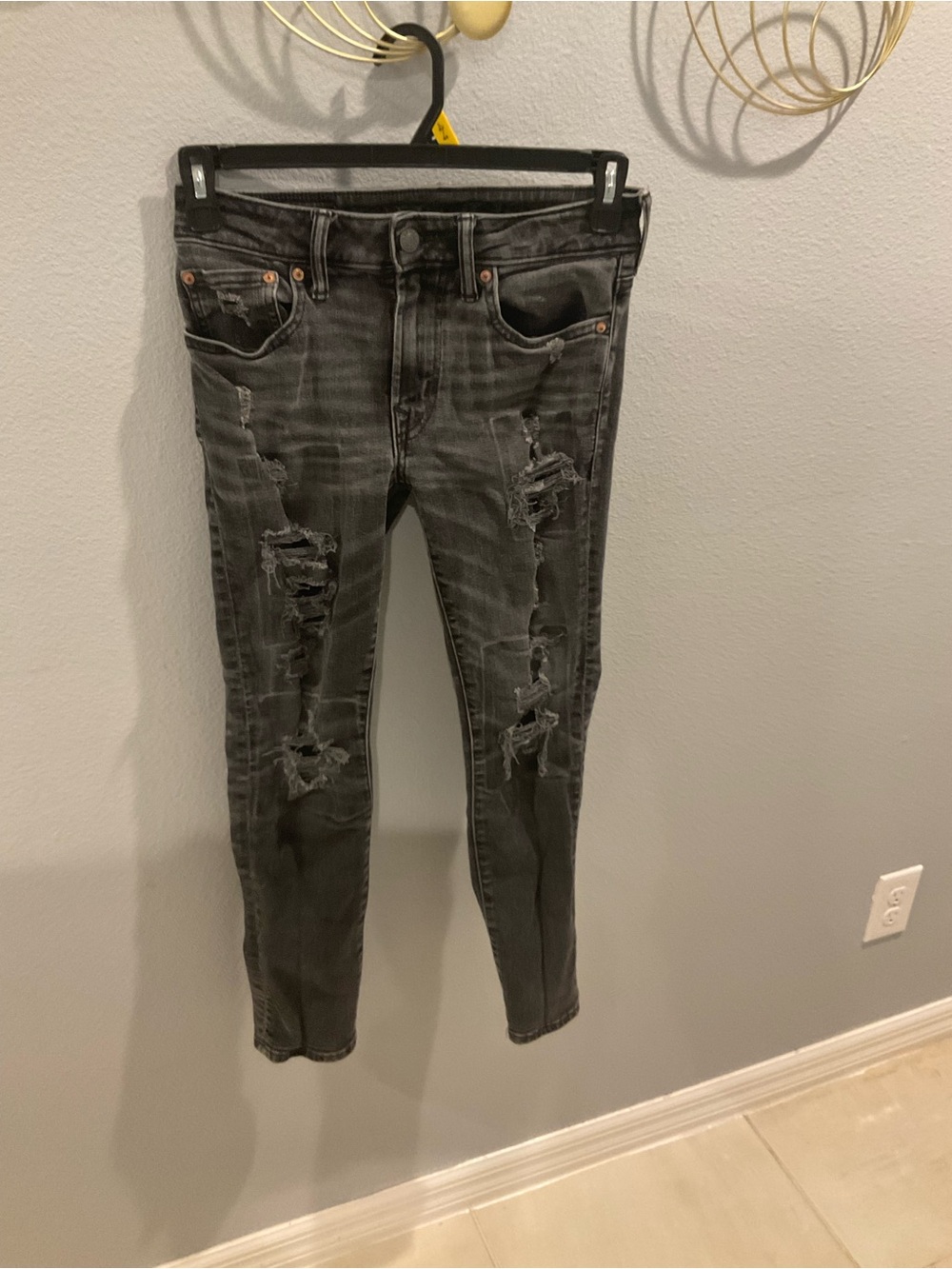 American Eagle Black Men Skinny Jeans